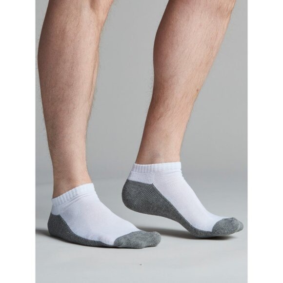 18 Pack Men's Low Cut Socks Synthetic S9 White size: 13-15 New NWB - Picture 4 of 4